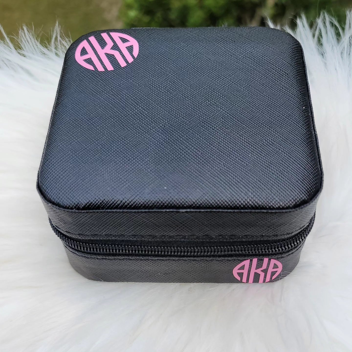 Small Alpha Kappa Alpha Jewelry Boxes Available in Beat For Traveling