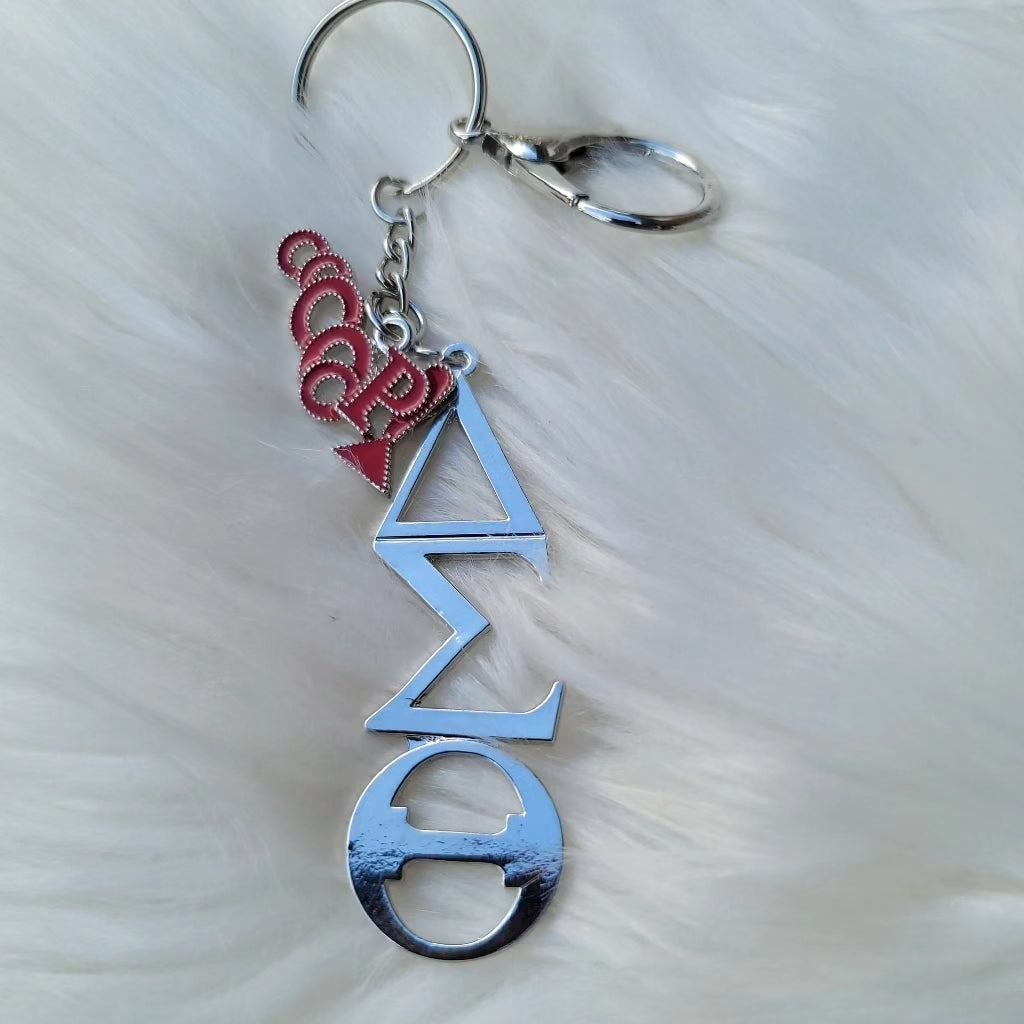 Delta Key Ring - Delta Sigma Theta Key Ring - Sorority Key Ring - DST Key Ring - Sorority Key Ring - 1913 Ring