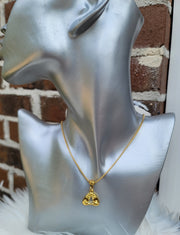 Delta Sigma Theta Pyramid Sorority Necklace Available in Silver and Gold