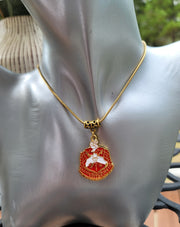 Delta Sigma Theta Crest Sorority Necklace Available in Silver and Gold