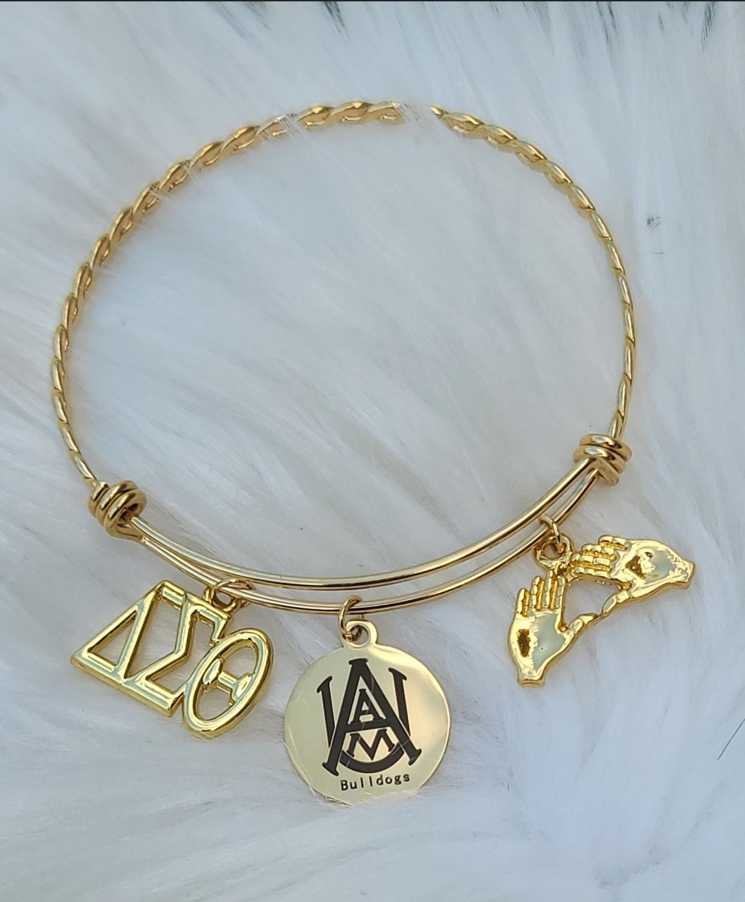 Alabama A&M University Delta Sigma Theta Bracelet Available In Gold and Silver