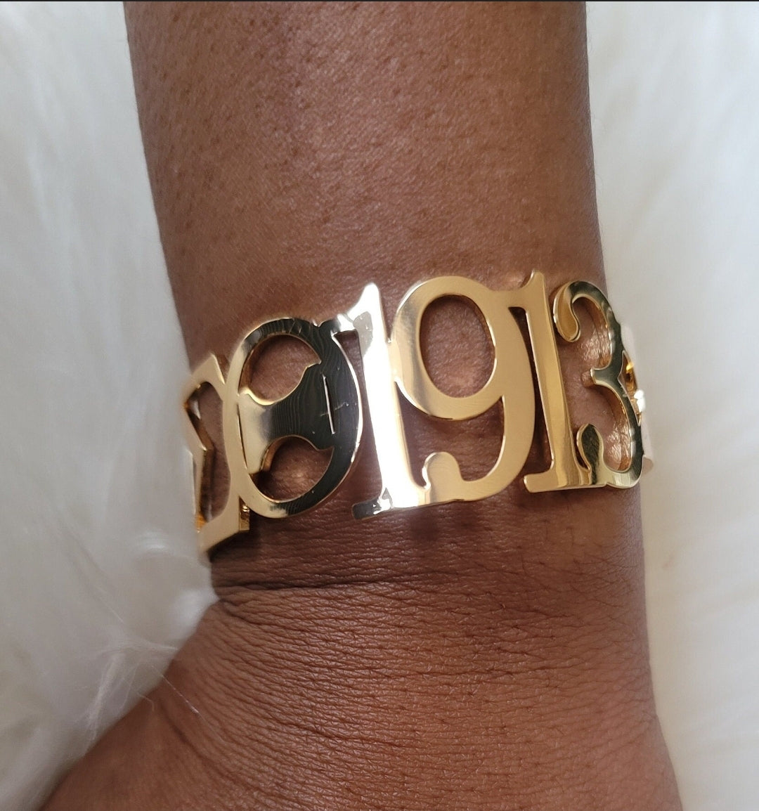 Delta Sigma Theta 1913 Sorority Cuff Bracelet