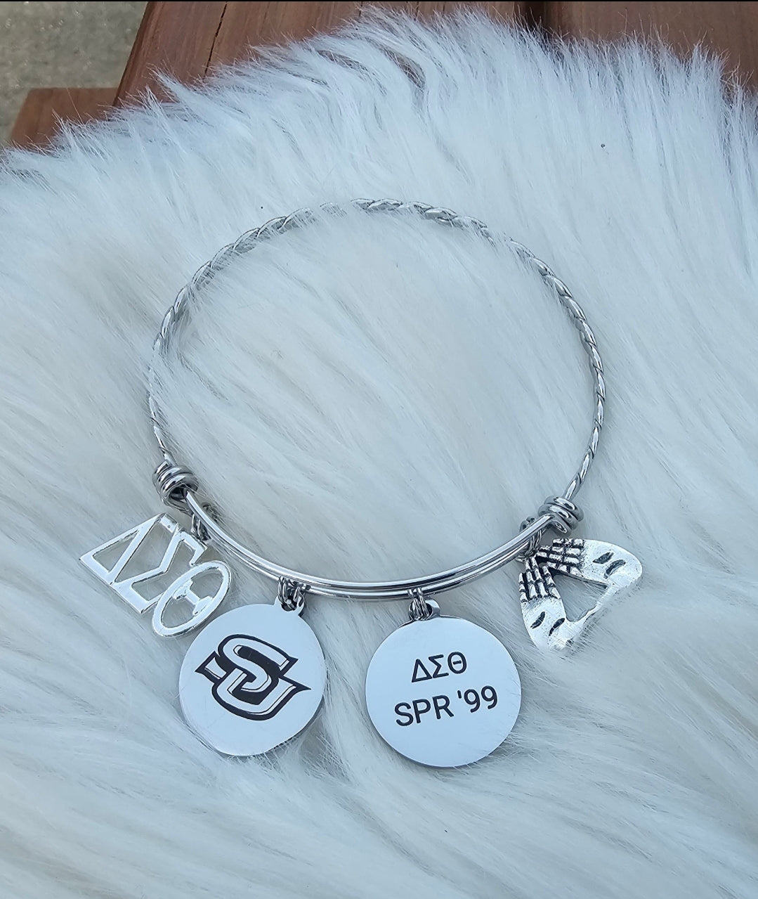 Bulk customized Southern University charm bracelets - Custom Bracelets - Custom Jewelry - Custom Gifts