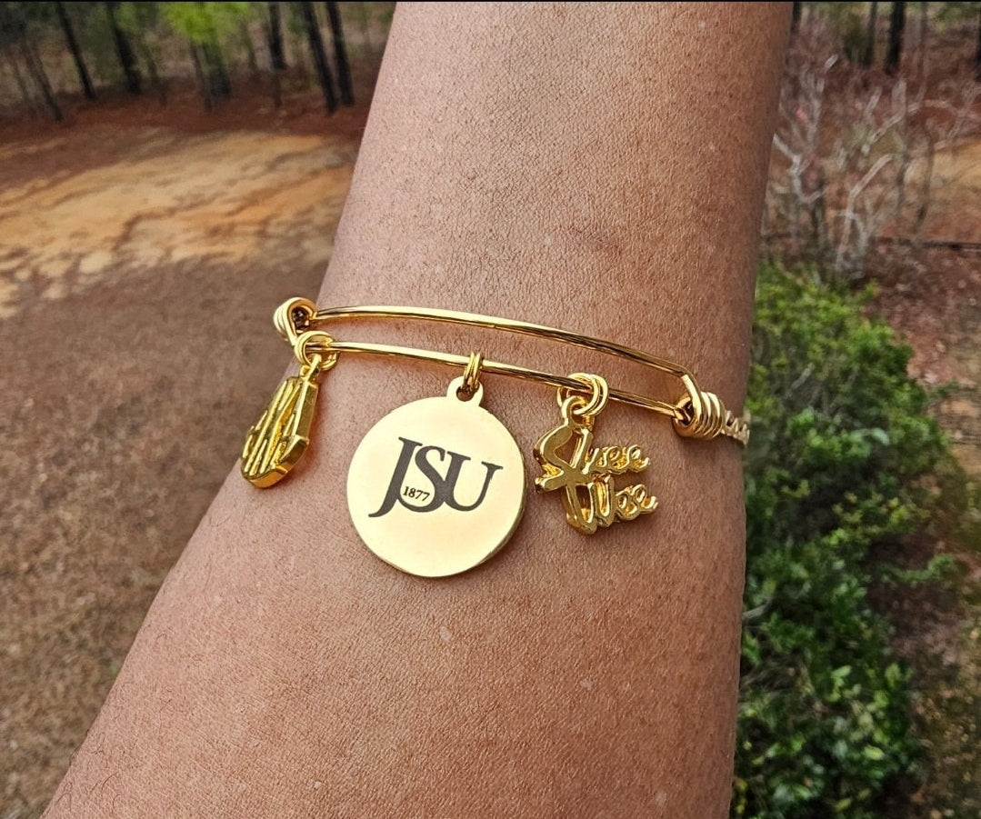 Bulk customized Southern University charm bracelets - Custom Bracelets - Custom Jewelry - Custom Gifts