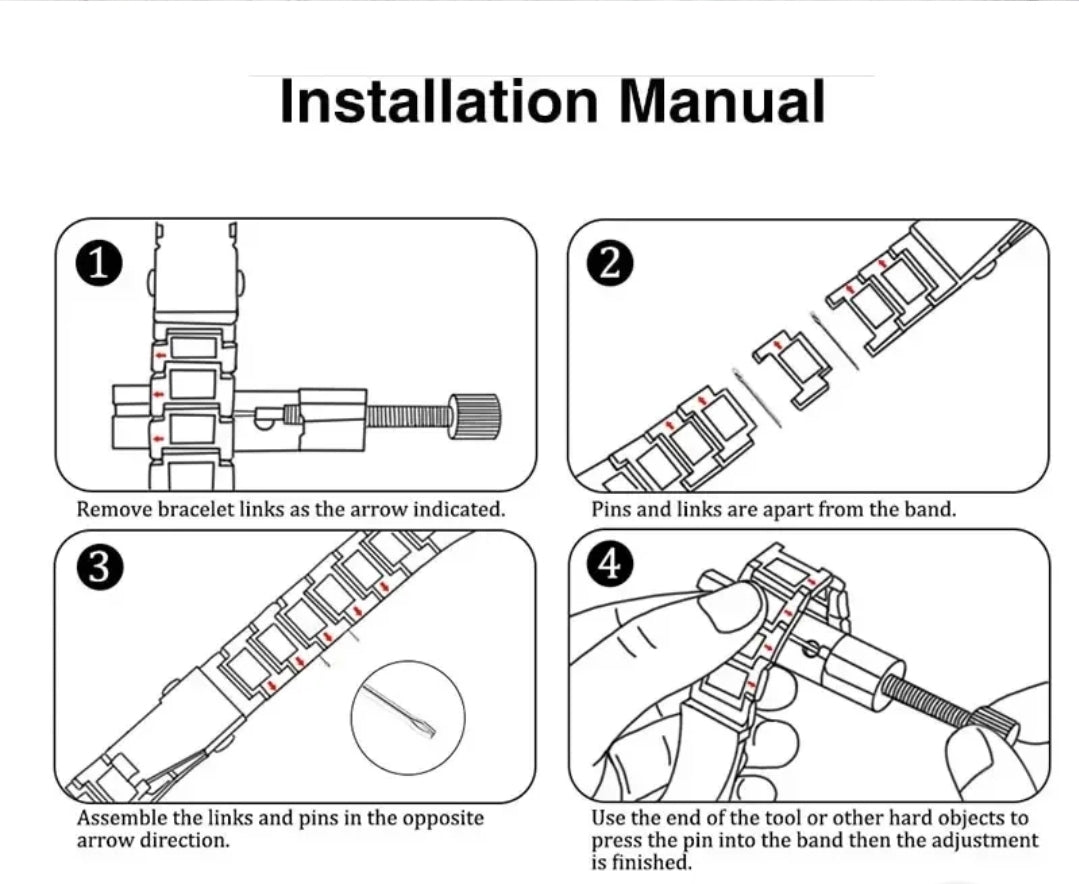 Watch Band Links - Watch Band Extender Links