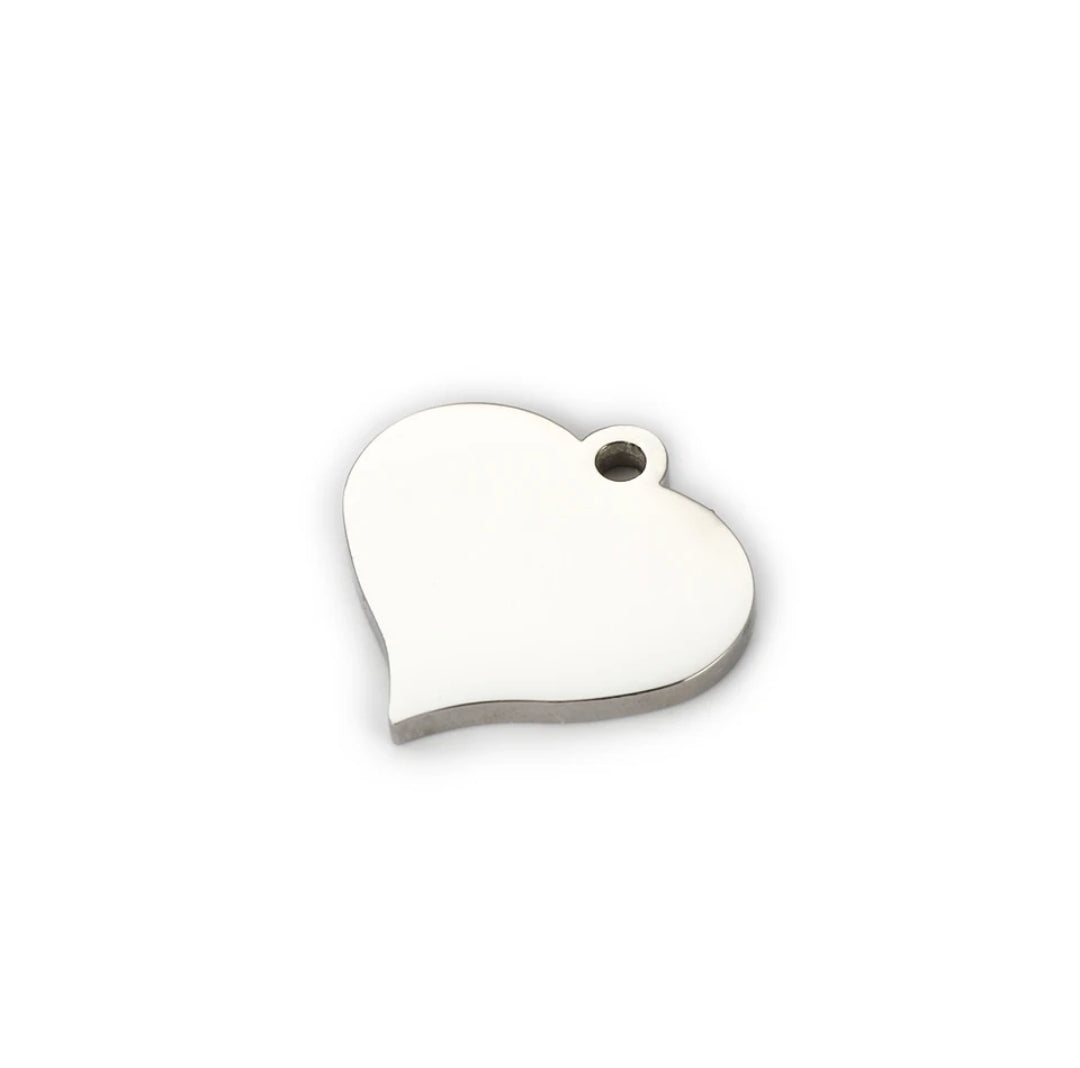 Bulk Heart Shaped Customized Charms