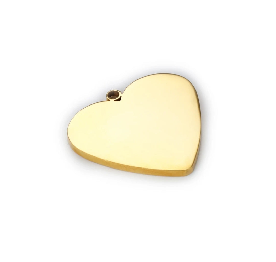 Bulk Heart Shaped Customized Charms