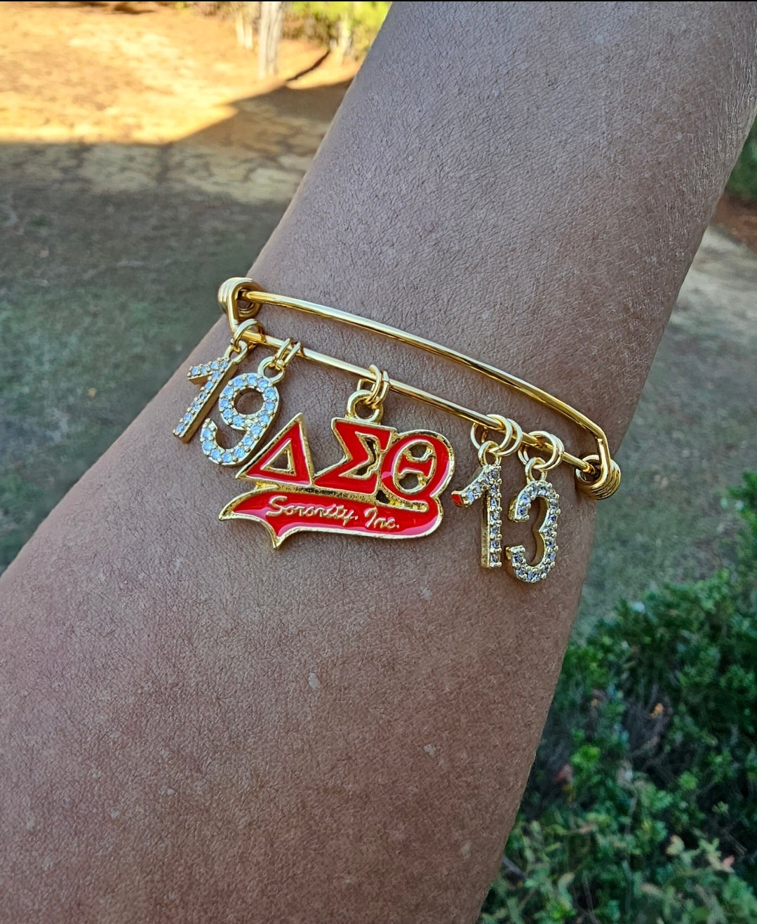 Delta 1913 Bling Bracelet - Delta Sigma Theta Bracelet - Sorority Bracelet - DST Bracelet - Delta Girl Bracelet - Sorority Jewelry - Jewelry