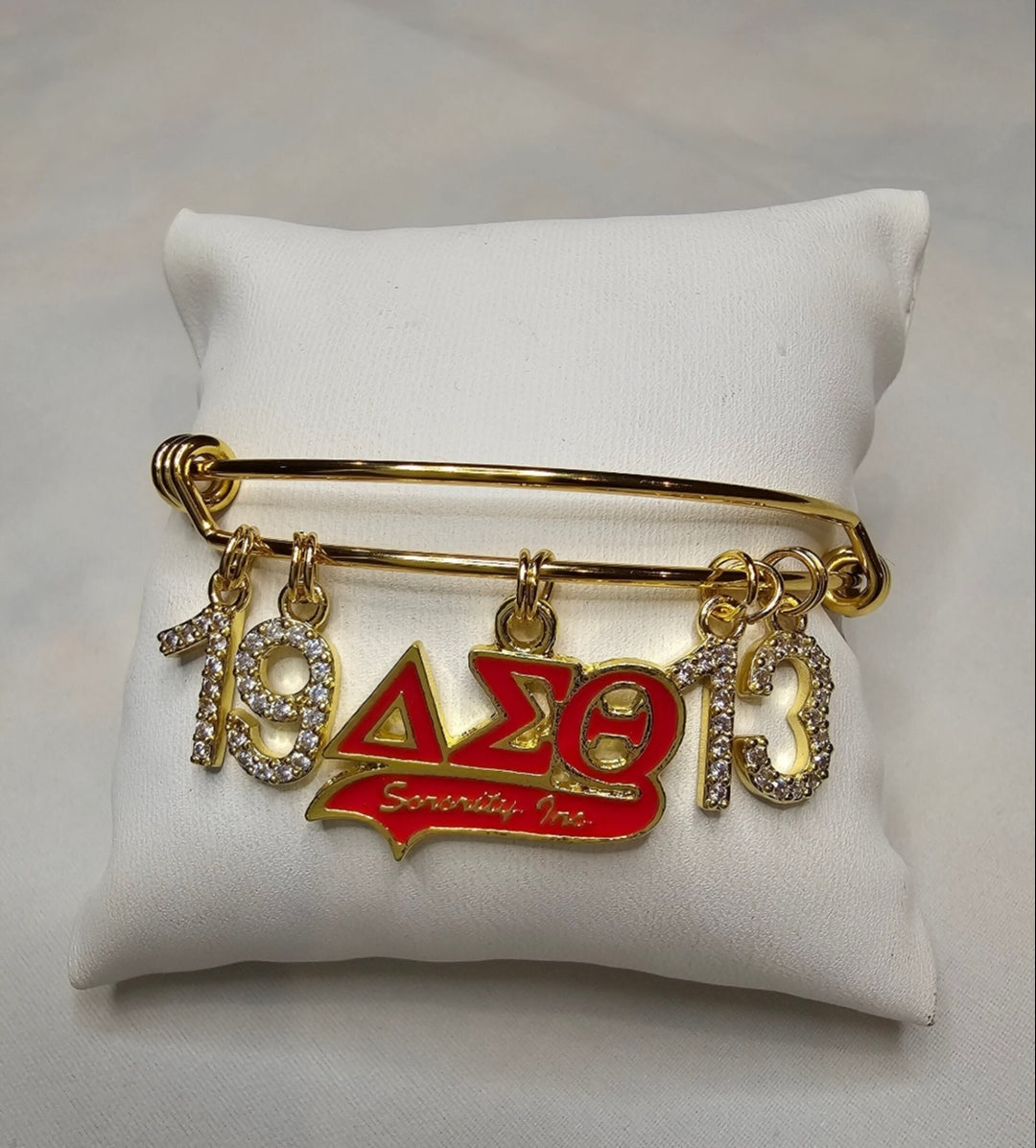 Delta 1913 Bling Bracelet - Delta Sigma Theta Bracelet - Sorority Bracelet - DST Bracelet - Delta Girl Bracelet - Sorority Jewelry - Jewelry