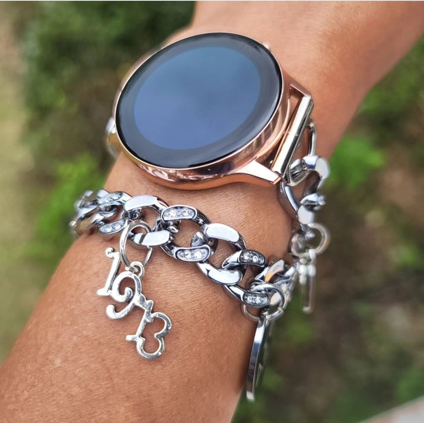 Delta Galaxy Link Custom Fit Watch Band (charms may be changed at customers request)