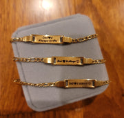 Children's Personalized Name Cuff Bracelet