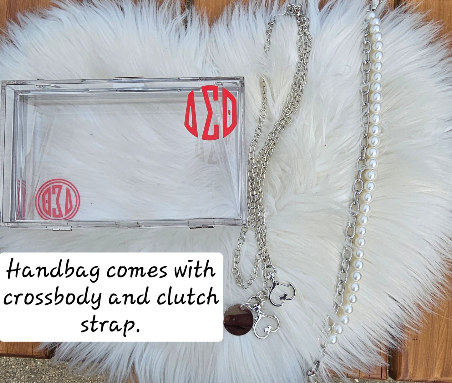 Delta Sigma Theta Sorority Crossbody/Clutch Handbag