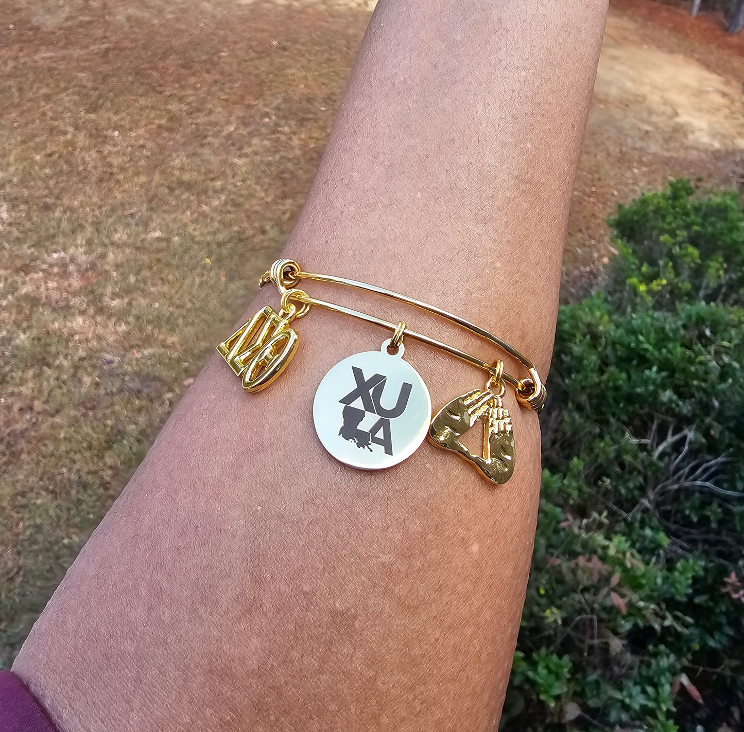 Xavier University of Louisiana Bracelet Available In Gold and Silver