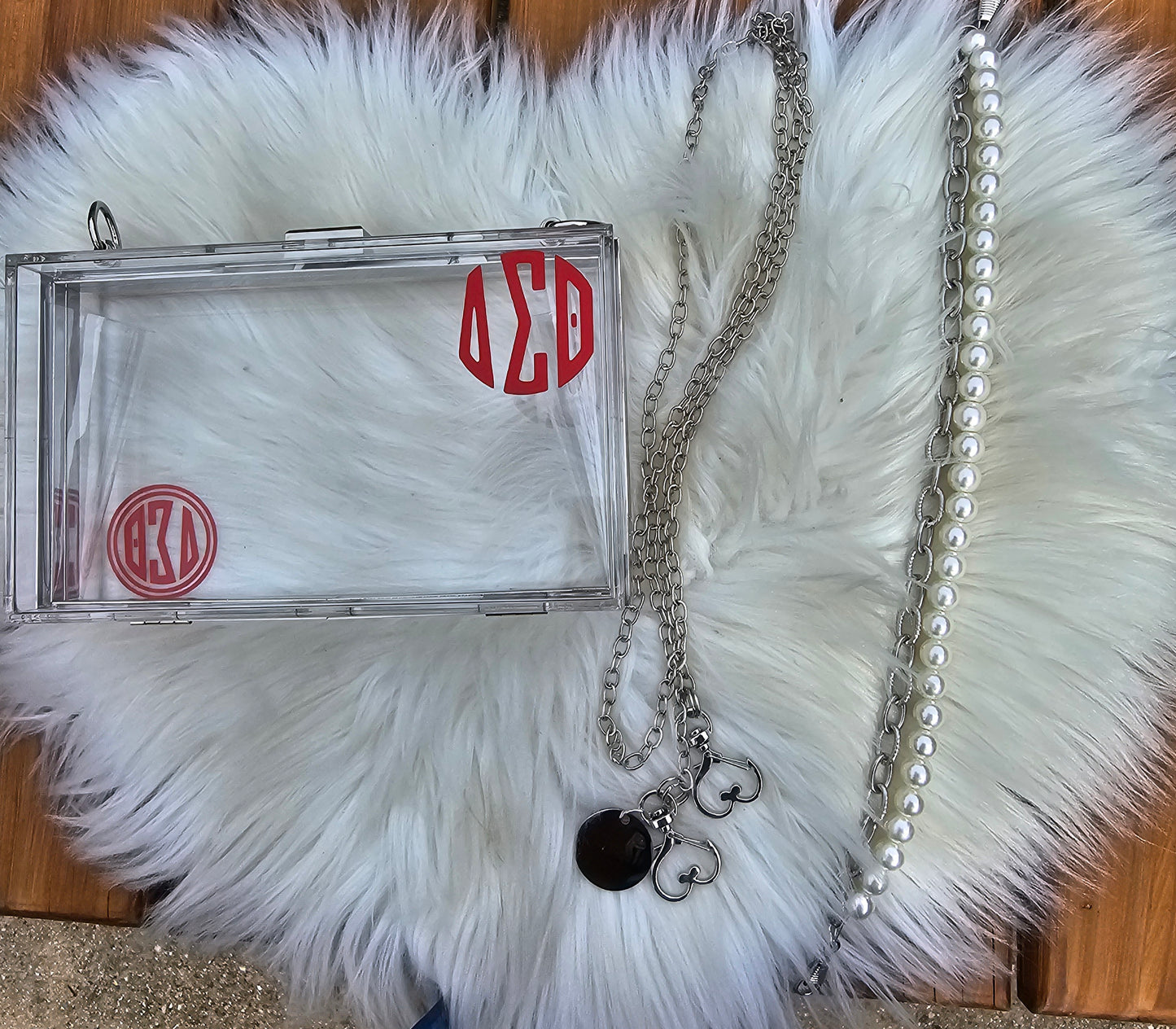 Delta Sigma Theta Sorority Crossbody/Clutch Handbag