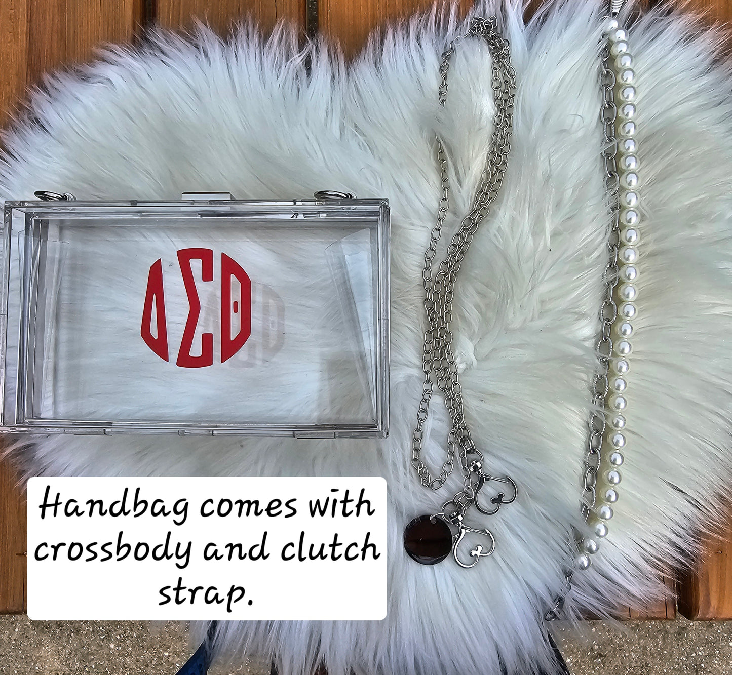 Delta Sigma Theta Sorority Crossbody/Clutch Handbag