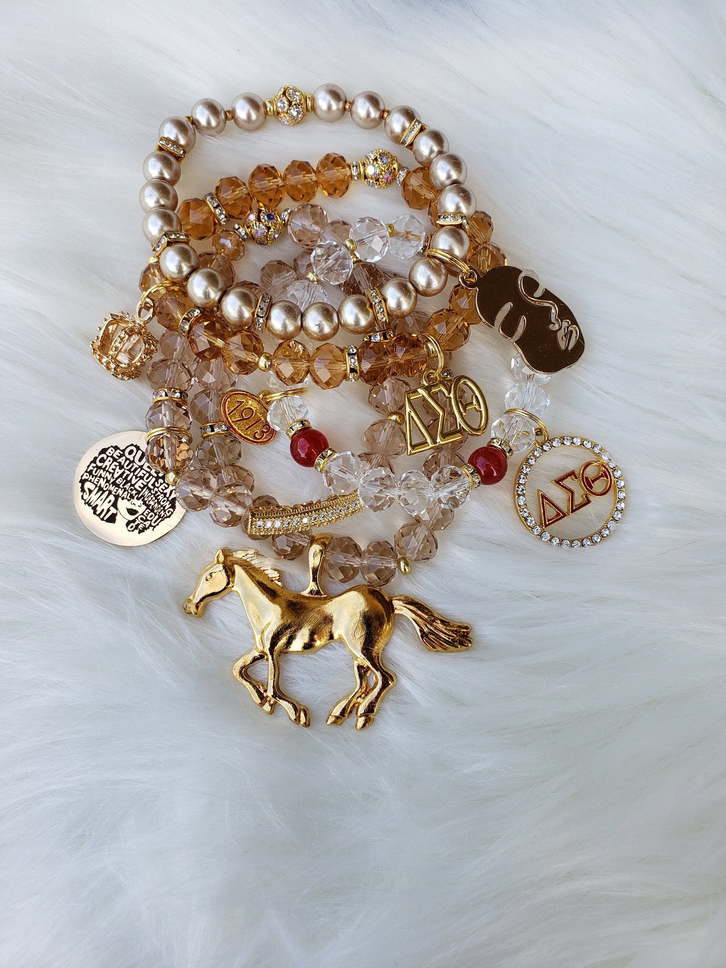 Stack Bracelet Custom Fit Set (charms may be changed)