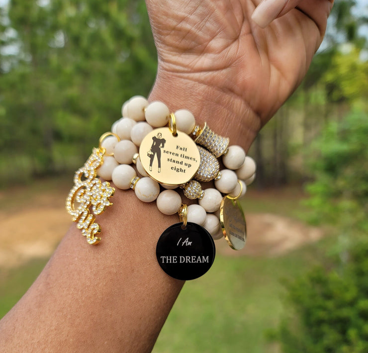 Custom Fit Stack Bracelet Set (charms may be changed)