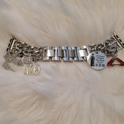 Delta Apple Link Custom Fit Watch Band (charms may be changed at customers request)