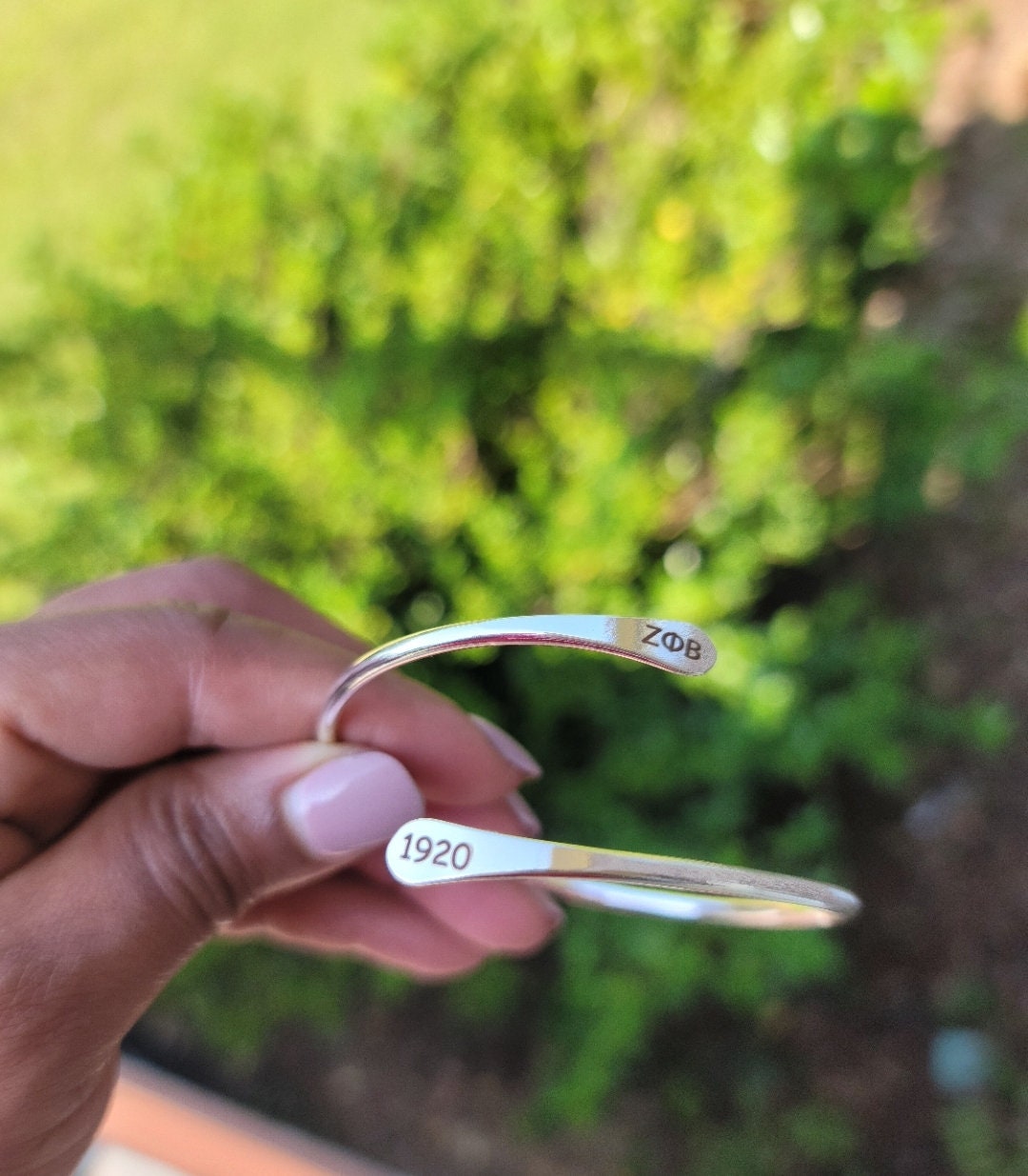 Zeta Phi Beta Adjustable Sorority Bracelet Available In Silver Gold