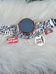 Delta Galaxy Link Custom Fit Watch Band (charms may be changed at customers request)
