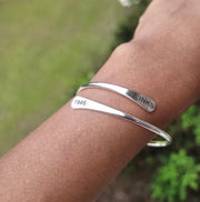 The LINKS 1946, Inc. Adjustable Cuff Bracelet Available in Silver & Gold